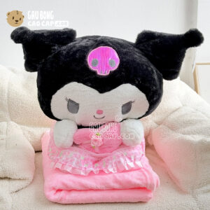 Gối mền Kuromi Đầm Hồng Ôm Tim